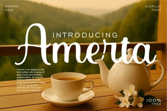 Amerta: The Font That Whispers Luxury for Your Brand