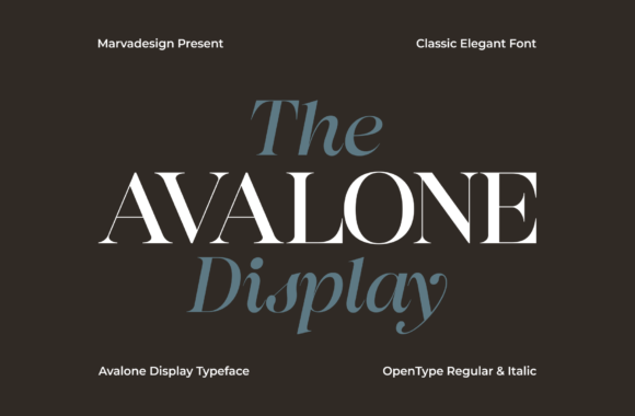 Avalone: A Typeface for Brands That Want to Be Remembered