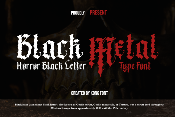 Black Metal: A Spooky Blackletter Font for Bold Designs