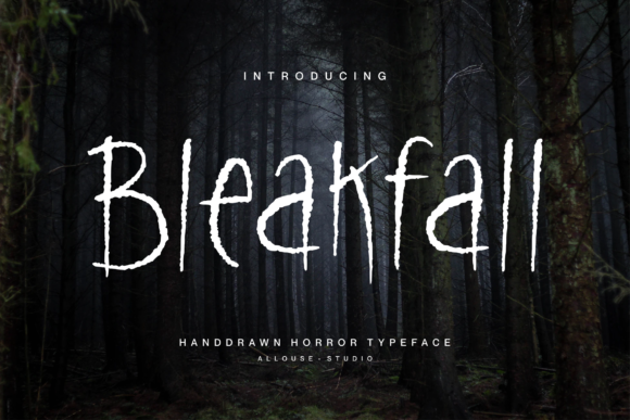 Bleakfall: The Scary Display Font for Unforgettable Designs