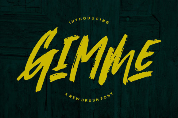 Gimmi: The Brushed Display Font That Captures Urban Edge
