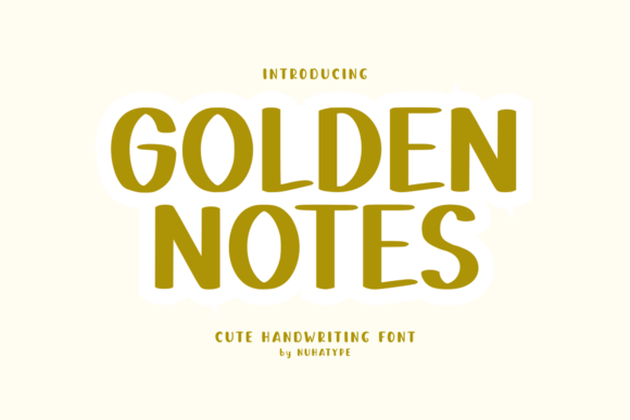 Golden Notes: The Handwritten Font That Feels Like Your Favorite Notebook