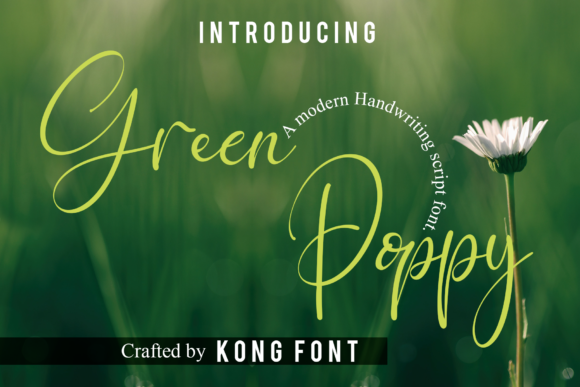 Green Poppy: A Playful Script Font for Modern Creators