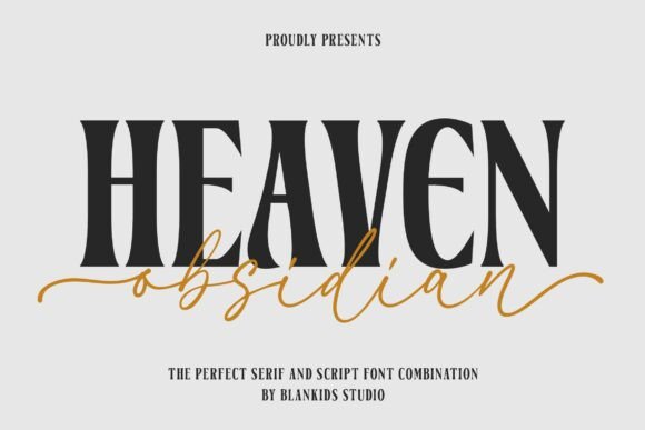 Heaven Obsidian: The Vintage Font for Timeless Branding