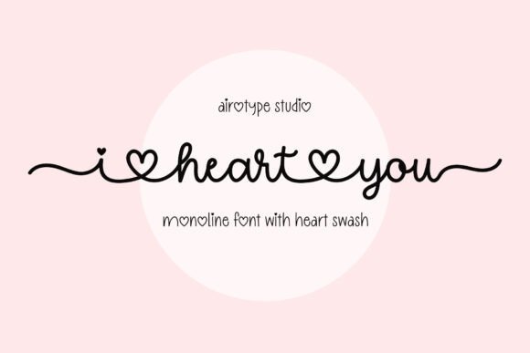I Heart You: A Handwritten Font with a Charming Swash