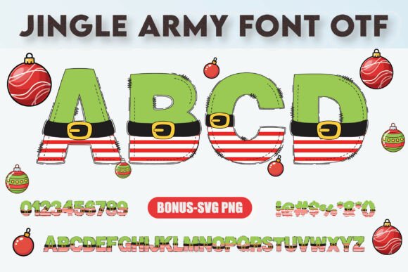 Jingle Army: A Festive Font for Bold Holiday Designs