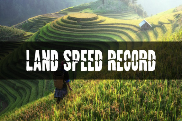 Land Speed Record: A Typeface That Cuts Through the Noise