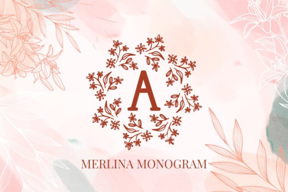 Merlina: Crafting Timeless Designs with Floral Monograms