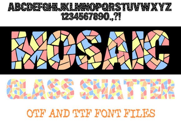 Mosaic Glass Shatter: A Font That Breaks the Mold