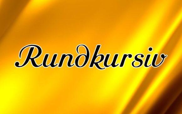 Rundkursiv: A Handwritten Font with Romantic Flow