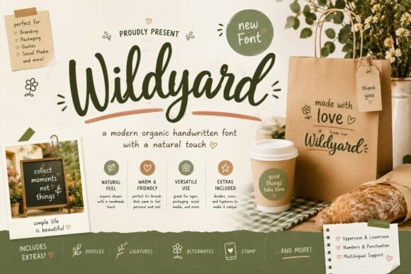 Wildyard: A Handcrafted Typeface for Authentic Branding